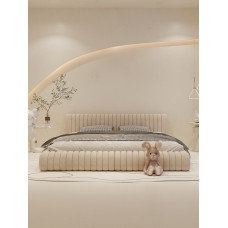 Modern Minimalist Scandinavian Luxury Double Bed for Master Bedroom