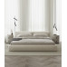 Modern Minimalist Imported Elmwood Bed Frame Textile Bed with White Cat Claw Fabric Modern Minimalist Imported Elmwood Bed Frame Textile Bed with White Cat Claw Fabric