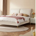 Modern Minimalist Tech Fabric Bed Luxury Cream Double Bedroom Modern Minimalist Tech Fabric Bed Luxury Cream Double Bedroom
