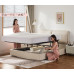 Modern Minimalist Tech Fabric Bed Luxury Cream Double Bedroom Modern Minimalist Tech Fabric Bed Luxury Cream Double Bedroom