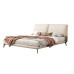 Nordic Cream Floating Fabric Bed for Small Bedrooms Modern Minimalist Double Bed Nordic Cream Floating Fabric Bed for Small Bedrooms Modern Minimalist Double Bed