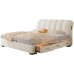 Modern Minimalist Luxury Master Bed Creamy Wind Multifunction Storage Soft Bag Bed Wedding Bed Tech Fabric Bed