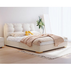 Nordic Double Bed Cream Cloud Technology Fabric Simple Modern AntiCat Claw Bed Luxury Master Bed Nordic Double Bed Cream Cloud Technology Fabric Simple Modern AntiCat Claw Bed Luxury Master Bed