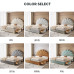 Modern Creamy Wind Twin Bed with Storage Modern Creamy Wind Twin Bed with Storage