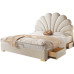 Modern Creamy Wind Twin Bed with Storage Modern Creamy Wind Twin Bed with Storage