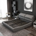 Modern Minimalist Double Bed 18m Storage Soft Bed 15m Master Bedroom