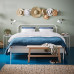 European Iron Double Bed Bed Frame Modern Simple Thickened Reinforced Single Bed European Iron Double Bed Bed Frame Modern Simple Thickened Reinforced Single Bed