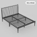 Iron Bed Double Single Princess European Simple Modern Bed Iron Frame Bed Rental House Iron Bed Double Single Princess European Simple Modern Bed Iron Frame Bed Rental House