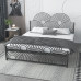 Scandinavian Minimalist Modern Double Iron Bed European Luxury Princess Iron Bed