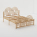 Scandinavian Minimalist Modern Double Iron Bed European Luxury Princess Iron Bed