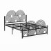 Scandinavian Minimalist Modern Double Iron Bed European Luxury Princess Iron Bed