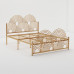 Scandinavian Minimalist Modern Double Iron Bed European Luxury Princess Iron Bed