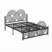 Scandinavian Minimalist Modern Double Iron Bed European Luxury Princess Iron Bed