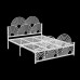 Scandinavian Minimalist Modern Double Iron Bed European Luxury Princess Iron Bed
