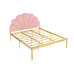 Scandinavian Apartment Iron Bed Minimalist Luxury Princess Style Single Double Scandinavian Apartment Iron Bed Minimalist Luxury Princess Style Single Double