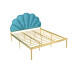 Scandinavian Apartment Iron Bed Minimalist Luxury Princess Style Single Double Scandinavian Apartment Iron Bed Minimalist Luxury Princess Style Single Double