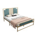 Modern Minimalist Luxury Stainless Steel 150cm Double Bed with Mattress Single Iron Frame Bed Modern Minimalist Luxury Stainless Steel 150cm Double Bed with Mattress Single Iron Frame Bed