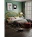 Nordic Modern Minimalist Ecofriendly Iron Bed Luxury Wealth Bed Single Double