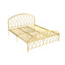 Nordic Modern Minimalist Ecofriendly Iron Bed Luxury Wealth Bed Single Double