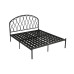 Nordic Modern Minimalist Ecofriendly Iron Bed Luxury Wealth Bed Single Double