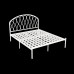 Nordic Modern Minimalist Ecofriendly Iron Bed Luxury Wealth Bed Single Double
