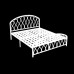Nordic Modern Minimalist Ecofriendly Iron Bed Luxury Wealth Bed Single Double