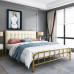 Highend Iron Bed Double Bed 180cm Reinforced Thick Nordic Luxury Single Bed 150cm Children Iron Frame Bed Highend Iron Bed Double Bed 180cm Reinforced Thick Nordic Luxury Single Bed 150cm Children Iron Frame Bed