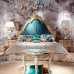 European Solid Wood Carved Flower Double Bed Villa Classical Princess Bed European Solid Wood Carved Flower Double Bed Villa Classical Princess Bed