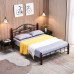Iron Bed Frame Wooden Bed Legs Steel Wood Structure Thick Tube Height Adjustable