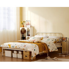 Modern Minimalist Iron Bed Frame Bed for Two Modern Minimalist Iron Bed Frame Bed for Two