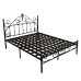 Modern Minimalistic Iron Bed Princess Iron Bed Meters Single Bed for Kids Meters Double Bed Iron Frame Bed