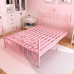 Modern Minimalistic Iron Bed Princess Iron Bed Meters Single Bed for Kids Meters Double Bed Iron Frame Bed