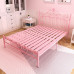 Modern Minimalistic Iron Bed Princess Iron Bed Meters Single Bed for Kids Meters Double Bed Iron Frame Bed
