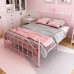 Modern Minimalistic Iron Bed Princess Iron Bed Meters Single Bed for Kids Meters Double Bed Iron Frame Bed