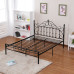 Modern Minimalistic Iron Bed Princess Iron Bed Meters Single Bed for Kids Meters Double Bed Iron Frame Bed