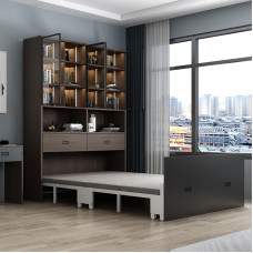 Murphy Wall Bed Hidden Integrated Bookroom Wallcloset Folding Bed Saving Space Balcony