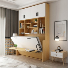 Small Apartment Hidden Wall Wardrobe Wall Mounted Multifunction Balcony Desk Bed Invisible Furniture Hardware