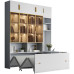 Luxury Cabinet Combination With Glass Door Bunk Bed Folding Multifunctional Invisible Floor Cabinet Wall Bookshelf Luxury Cabinet Combination With Glass Door Bunk Bed Folding Multifunctional Invisible Floor Cabinet Wall Bookshelf