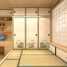 Customized Japanese Wooden Tatami Bedroom Full House Window Cabinet Customized Japanese Wooden Tatami Bedroom Full House Window Cabinet