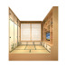 Customized Japanese Wooden Tatami Bedroom Full House Window Cabinet Customized Japanese Wooden Tatami Bedroom Full House Window Cabinet