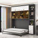 MultiFunction Foldable Murphy Bed Cabinet with Luxurious Light Roll Over Bed for Small Homes MultiFunction Foldable Murphy Bed Cabinet with Luxurious Light Roll Over Bed for Small Homes