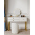 Light Luxury Solid Wood Paneled Dressing Table Bedroom Storage Cabinet