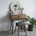 Scandinavian Walnut Wood Makeup Desk