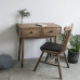 Scandinavian Walnut Wood Makeup Desk