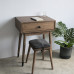 Scandinavian Walnut Wood Makeup Desk