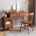 Light Luxury Nordic Walnut Bedroom Vanity Dresser