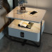 Smart Bedside Cabinet Iron Minimalistic Modern Luxurious Rock Panel Solid Wood Wireless Charging Smart Bedside Cabinet Iron Minimalistic Modern Luxurious Rock Panel Solid Wood Wireless Charging