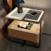 Smart Bedside Cabinet Iron Minimalistic Modern Luxurious Rock Panel Solid Wood Wireless Charging Smart Bedside Cabinet Iron Minimalistic Modern Luxurious Rock Panel Solid Wood Wireless Charging