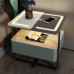 Smart Bedside Cabinet Iron Minimalistic Modern Luxurious Rock Panel Solid Wood Wireless Charging Smart Bedside Cabinet Iron Minimalistic Modern Luxurious Rock Panel Solid Wood Wireless Charging
