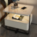 Smart Bedside Cabinet Iron Minimalistic Modern Luxurious Rock Panel Solid Wood Wireless Charging Smart Bedside Cabinet Iron Minimalistic Modern Luxurious Rock Panel Solid Wood Wireless Charging